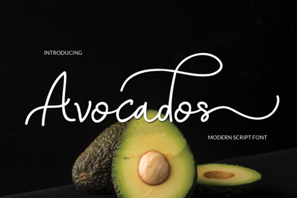 Avocados Font Poster 1