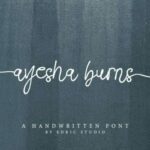 Ayesha Burns Font Poster 1