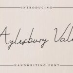 Aylesbury Vale Font Poster 1