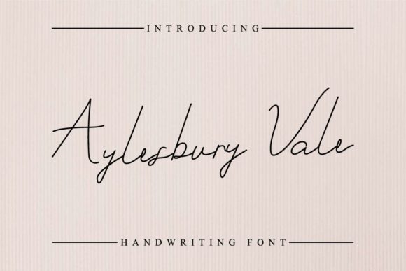 Aylesbury Vale Font Poster 1