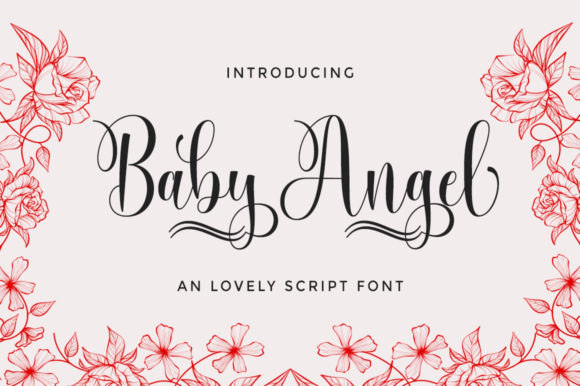 Baby Angel Font Poster 1