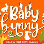 Baby Bunny Font Poster 1