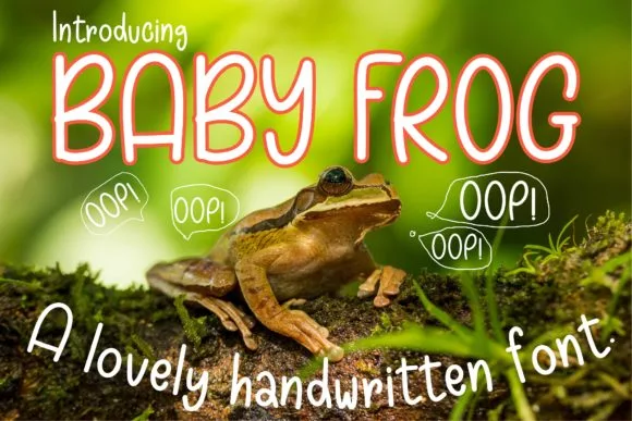 Baby Frog Font Baby Frog Font Poster 1