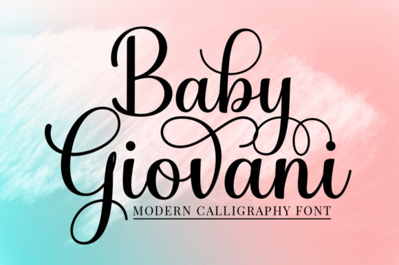 Baby Giovani Script Font Poster 1