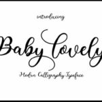Baby Lovely Font Poster 1