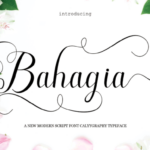 Bahagia Font Poster 1