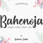 Bahenoja Font Poster 1