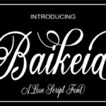 Baikeia Font Poster 1