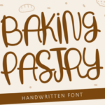 Baking Pastry Font Poster 1