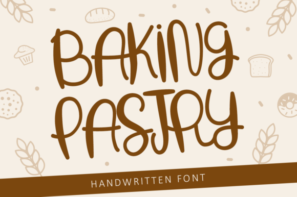 Baking Pastry Font Poster 1