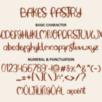 Baking Pastry Font Poster 6