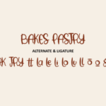 Baking Pastry Font Poster 7