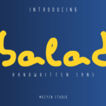 Balad Font Poster 1