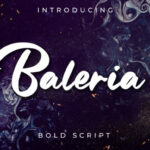Baleria Font Poster 1