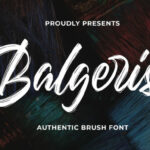 Balgeris Font Poster 1