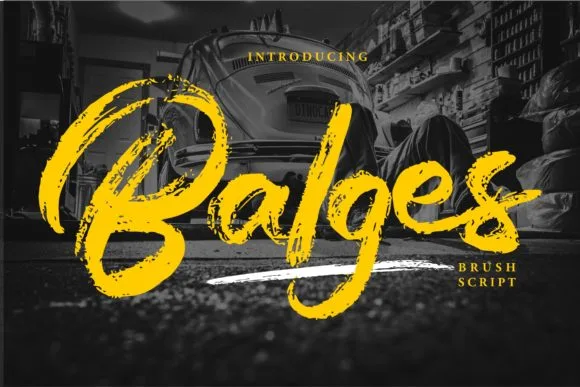 Balges Font Balges Font Poster 1