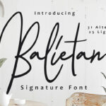 Balietan Font Poster 1