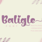Baligle Font Poster 1