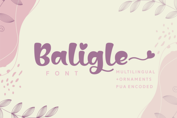 Baligle Font Poster 1