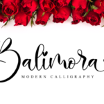 Balimora Script Font Poster 1