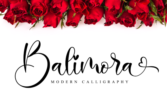 Balimora Script Font Poster 1