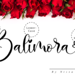 Balimora Script Font Poster 10