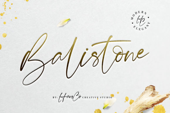 Balistone Font Poster 1