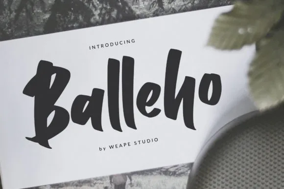 Balleho Font Balleho Font Poster 1