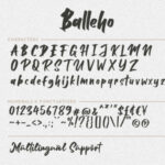 Balleho Font Poster 8