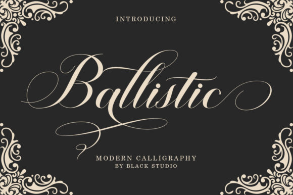 Ballistic Font Poster 1