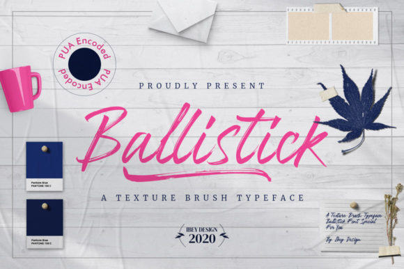 Ballistick Font Poster 1