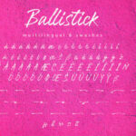 Ballistick Font Poster 11