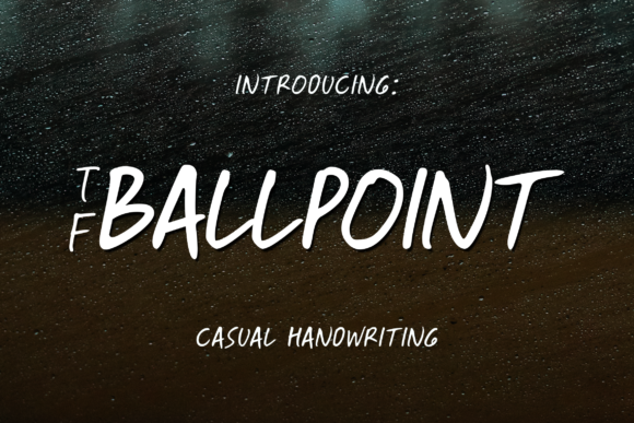 Ballpoint Font Poster 1