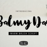 Balmy Day Font Poster 1