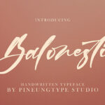 Balonesti Font Poster 1