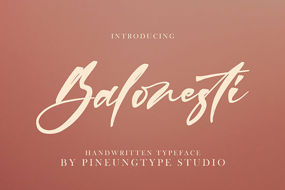 Balonesti Font