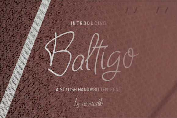 Baltigo Font Poster 1