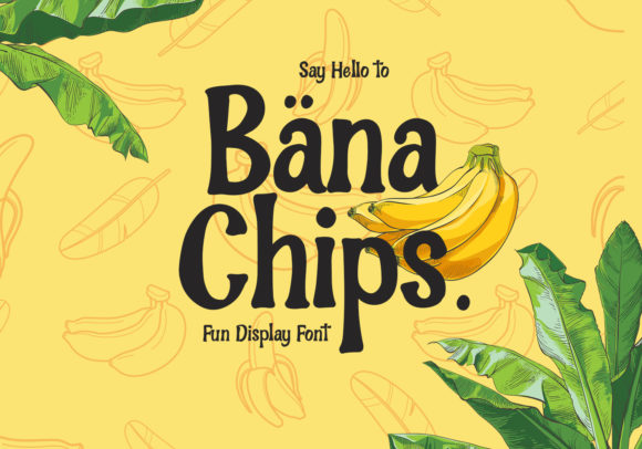 Bana Chips Font Poster 1