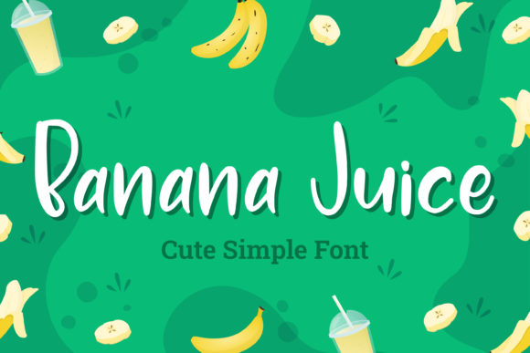 Banana Juice Font Poster 1