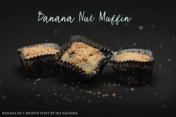 Banana Nut Muffin Font Poster 1