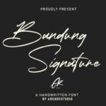 Bandung Signature Font Poster 1