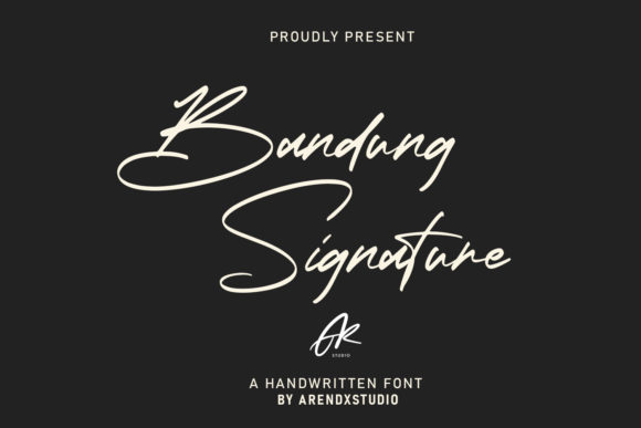 Bandung Signature Font Poster 1