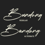 Bandung Signature Font Poster 2