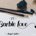 Barbie Love Font Poster 1
