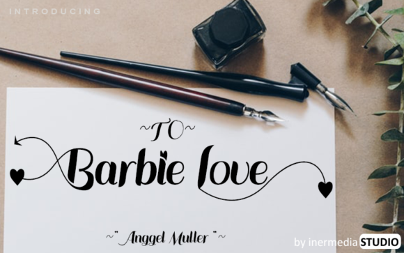Barbie Love Font Poster 1