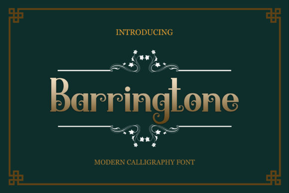 Barringtone Font Poster 1