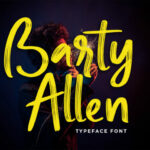 Barty Allen Font Poster 1