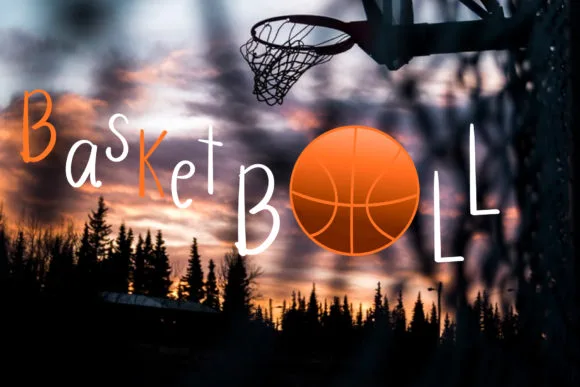 Basketball Font Basketball Font Poster 1