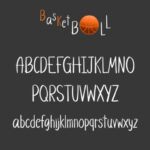 Basketball Font Poster 3