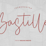 Bastille Font Poster 1
